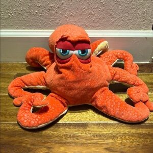 Orange Plush Octopus Toy